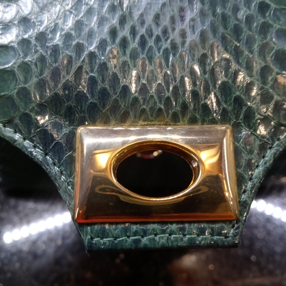 Kelly Style Genuine Snakeskin bag great look - Picture 11 of 15